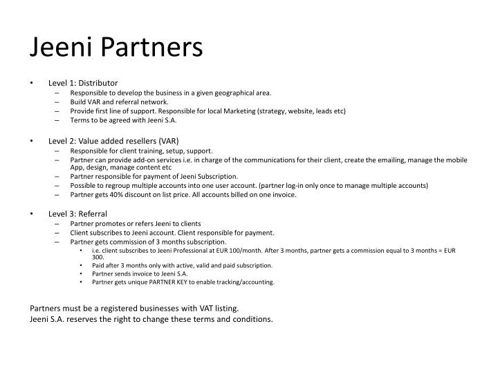 jeeni partners