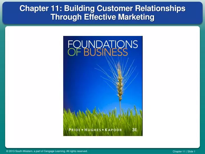 chapter 11 building customer relationships through effective marketing