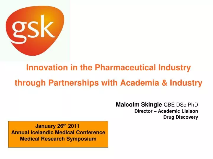 innovation in the pharmaceutical industry through partnerships with academia industry