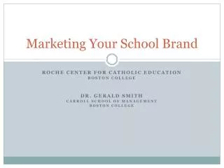 Marketing Your School Brand