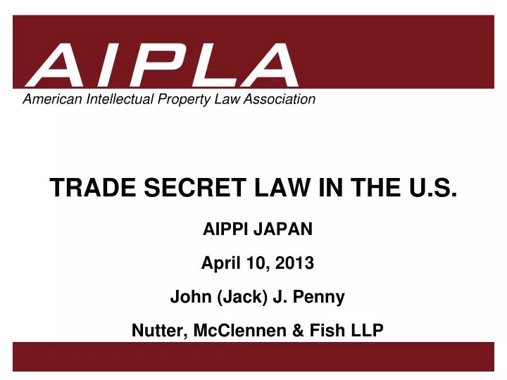 trade secret law in the u s
