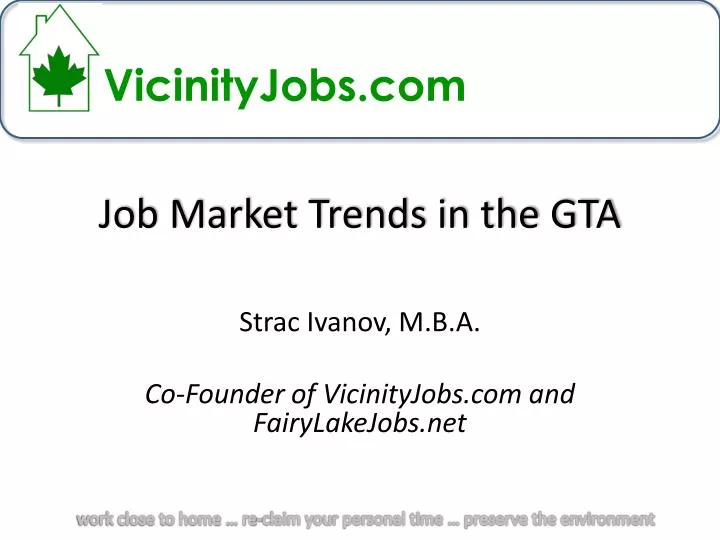 job market trends in the gta