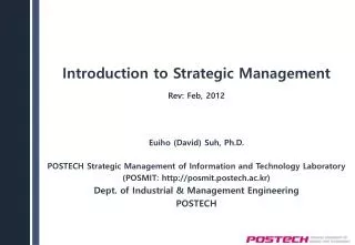 Introduction to Strategic Management