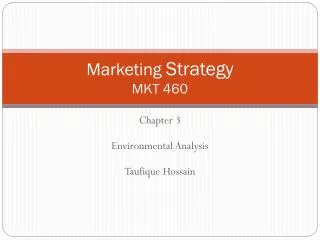 Marketing Strategy MKT 460