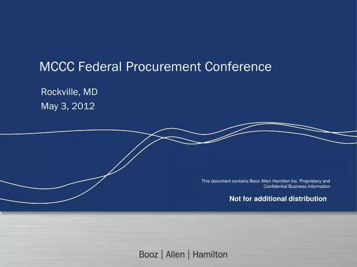 mccc federal procurement conference