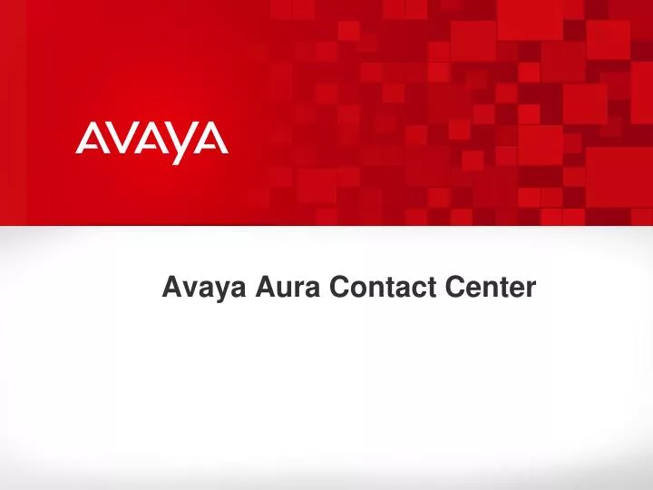 avaya aura contact center