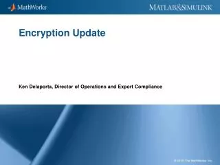 Encryption Update
