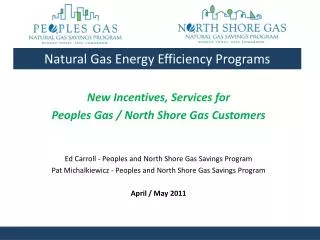 Natural Gas Energy Efficiency Programs
