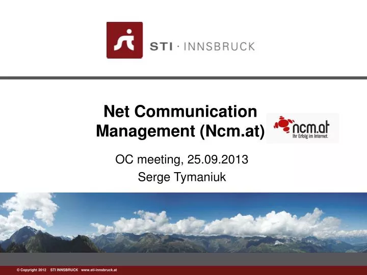 net communication management ncm at
