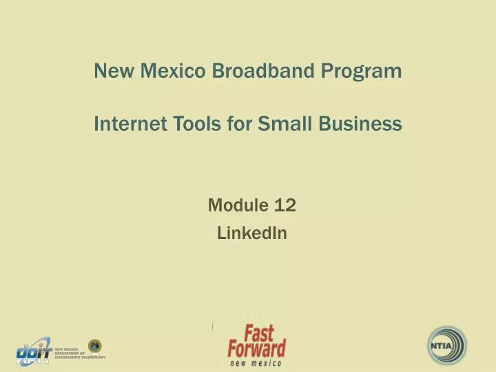 new mexico broadband program internet tools for small business