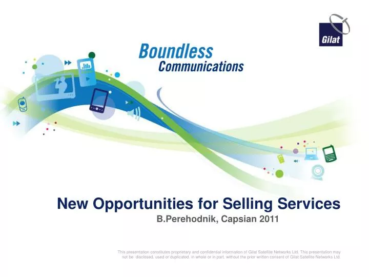 new opportunities for selling services