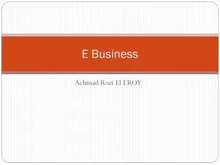e business