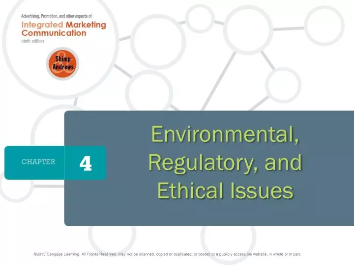 environmental regulatory and ethical issues