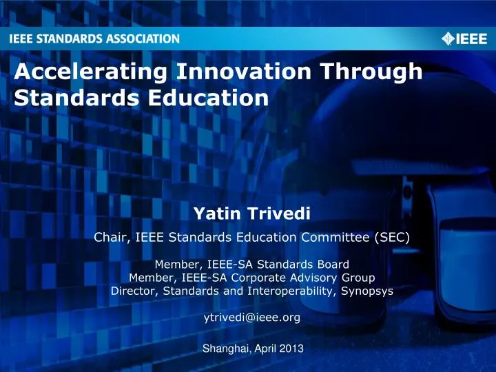 accelerating innovation through standards education