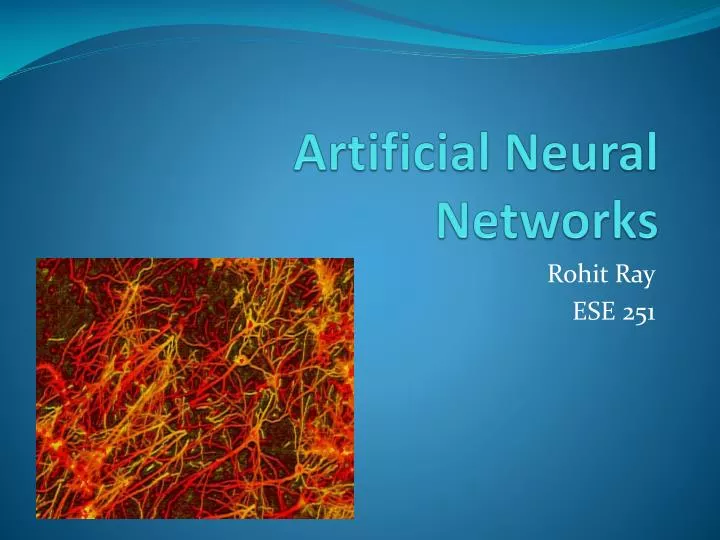 artificial neural networks