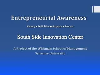 Entrepreneurial Awareness