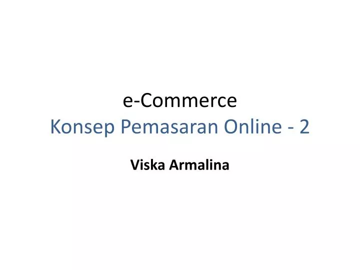 e commerce konsep pemasaran online 2