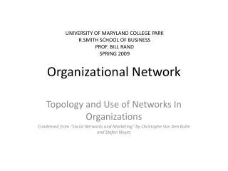 Organizational Network
