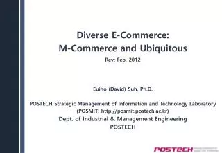 Diverse E-Commerce: M-Commerce and Ubiquitous
