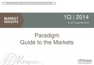Paradigm Guide to the Markets