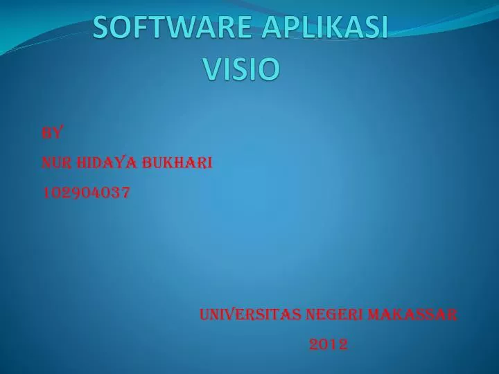 software aplikasi visio