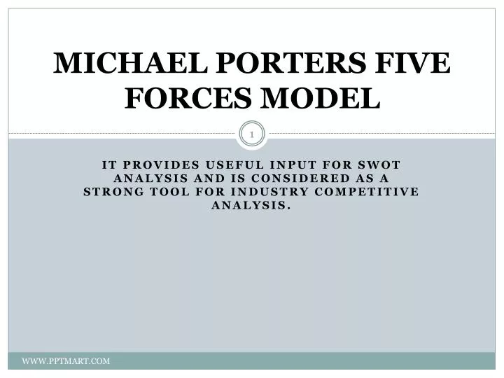 michael porters five forces model