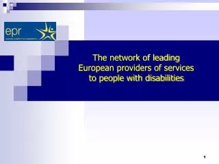 The network of leading European providers of services to people with disabilities
