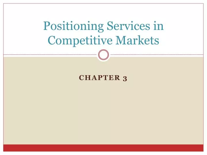 positioning services in competitive markets