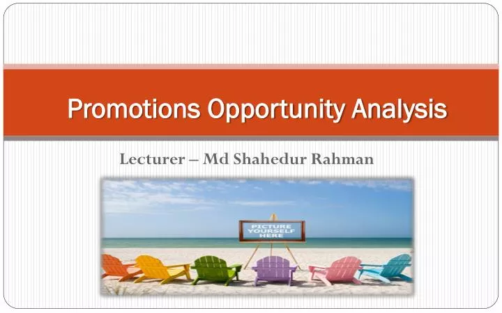 promotions opportunity analysis