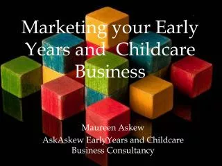 Maureen Askew AskAskew EarlyYears and Childcare Business Consultancy