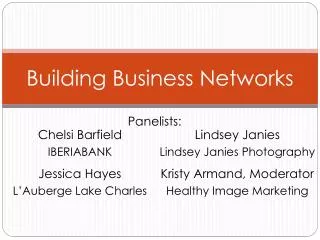 Building Business Networks