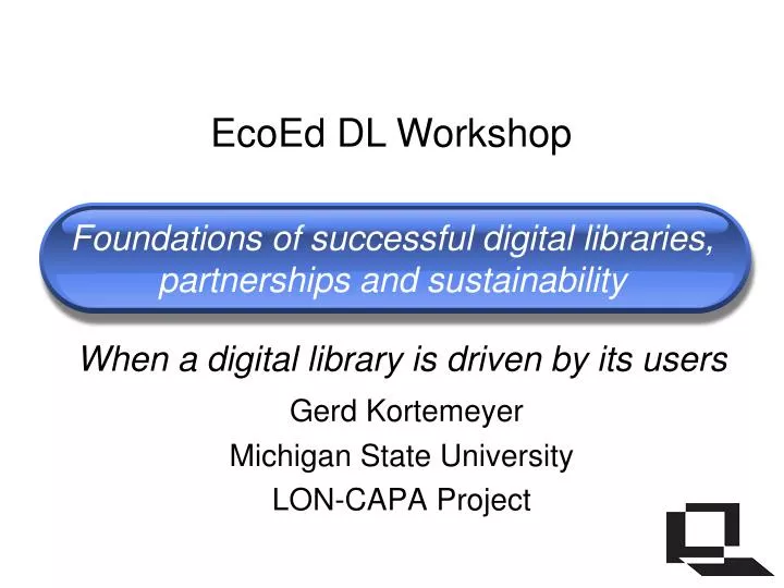 foundations of successful digital libraries partnerships and sustainability