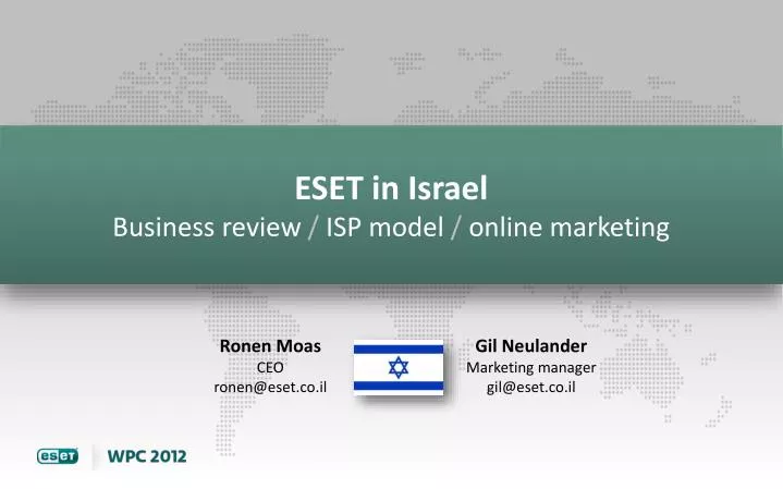 eset in israel business review isp model online marketing