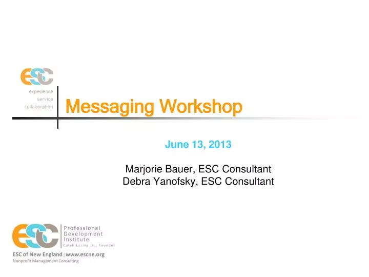 messaging workshop