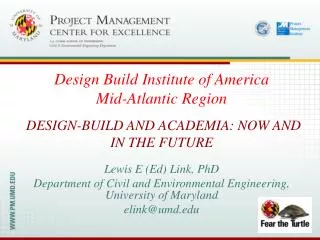 Design-Build and Academia: Now and in the Future