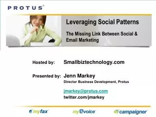 Leveraging Social Patterns The Missing Link Between Social &amp; Email Marketing