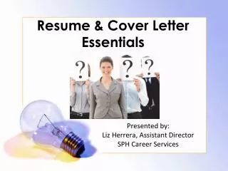 Resume &amp; Cover Letter Essentials