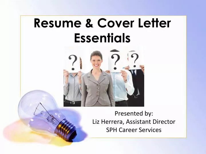 resume cover letter essentials