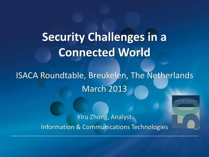 security challenges in a connected world