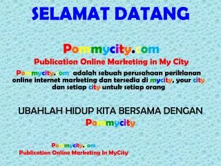 selamat datang
