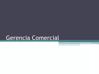 gerencia comercial
