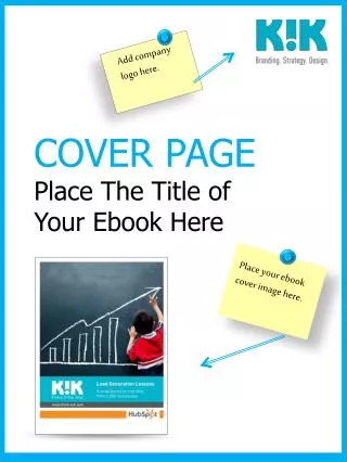 COVER PAGE Place The Title of Your Ebook Here