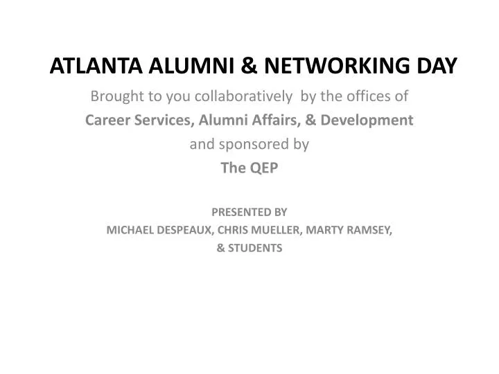 atlanta alumni networking day