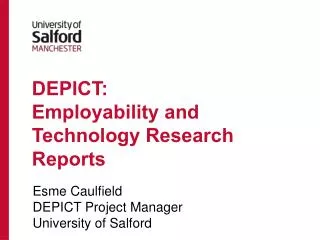 DEPICT: Employability and Technology Research Reports