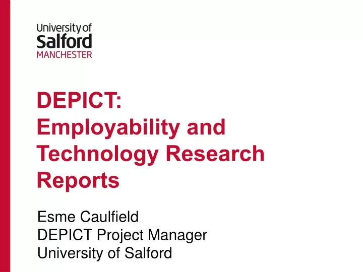 depict employability and technology research reports