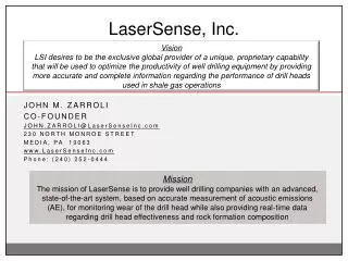 LaserSense, Inc.
