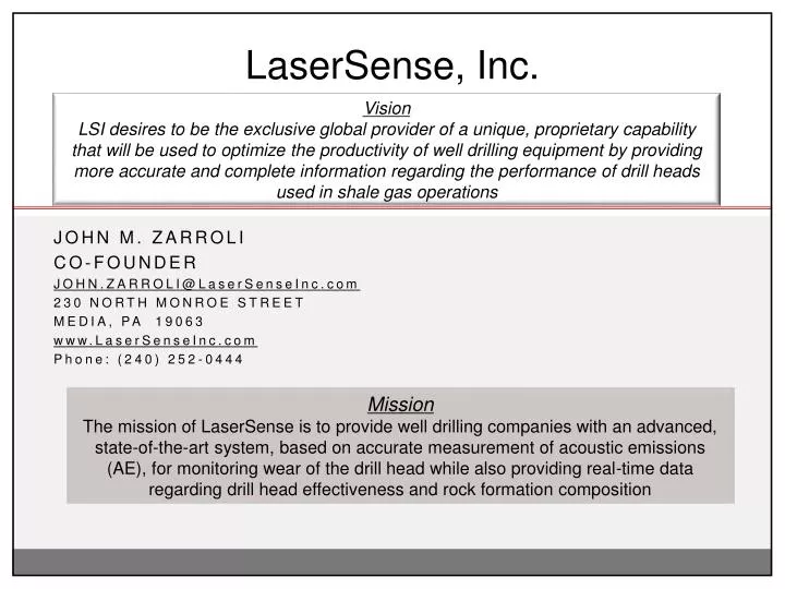 lasersense inc