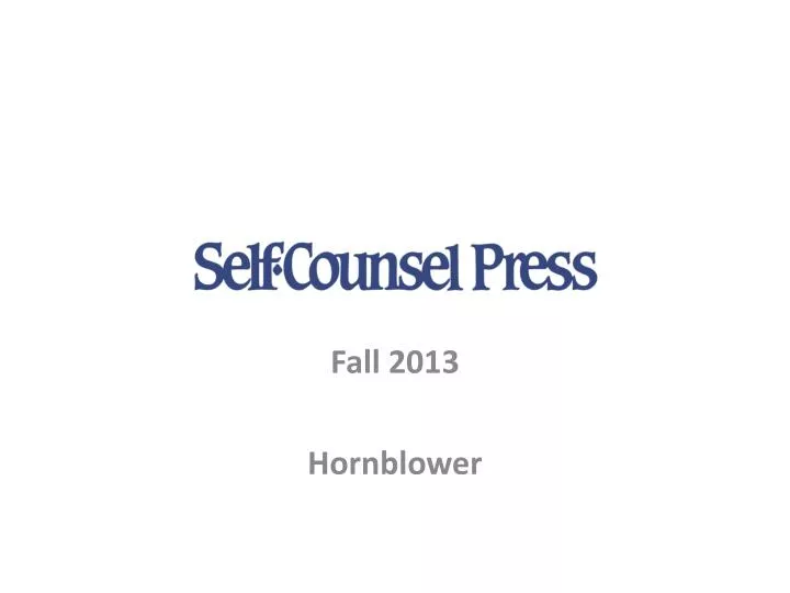 fall 2013 hornblower