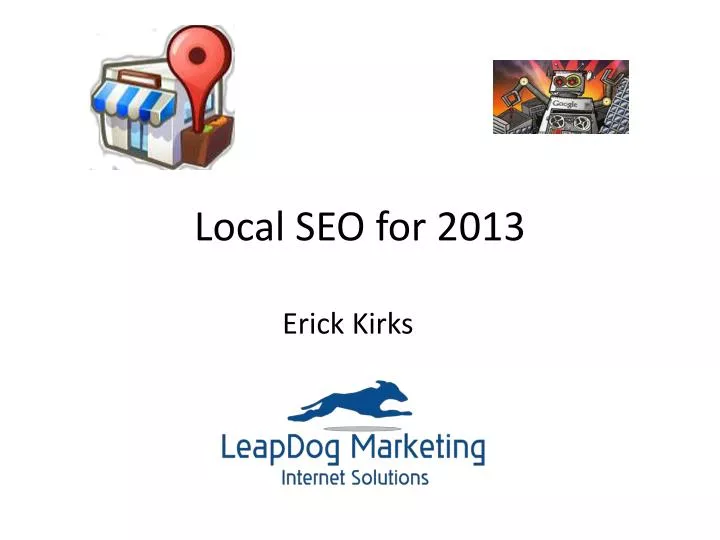 local seo for 2013