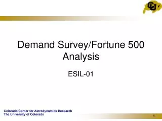 Demand Survey/Fortune 500 Analysis